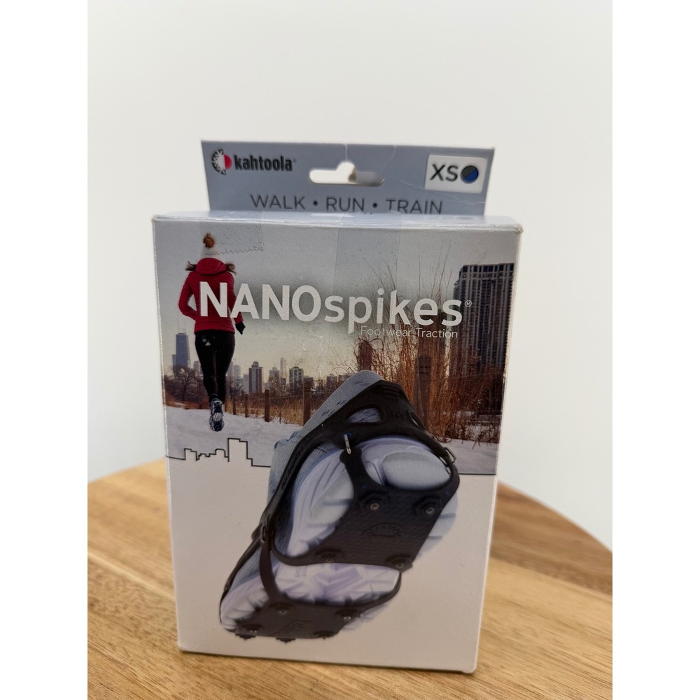 NEW Kahtoola NANOspikes Footwear Traction XS‎ Size Walking Black